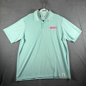 Monster Energy Ultra Vice Guava Polo Shirt Men's 2XL Mint Green Performance
